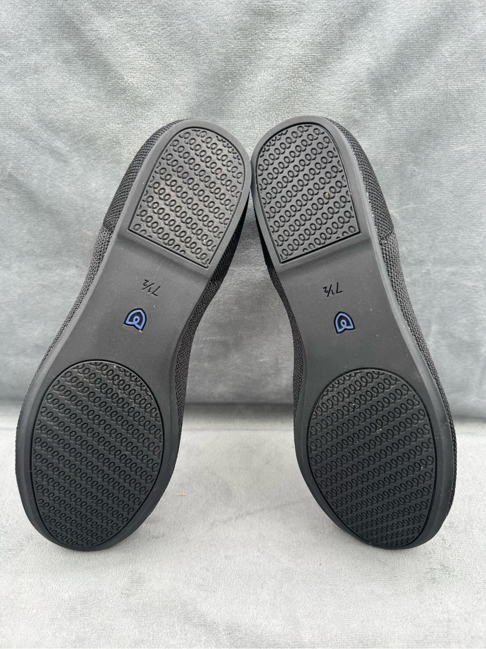 Rothy’s The Flat Ballet Flats Women’s Size 7.5 Black Round Toe Knit - Picture 12 of 14